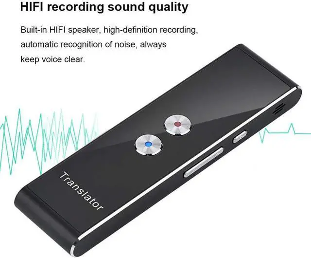 Alt view image 3 of 5 - T8 Voice Translator 40 Languages Multi Languages Instant Translate Mini Wireless 2 Way Real Time Translator Bluetooth