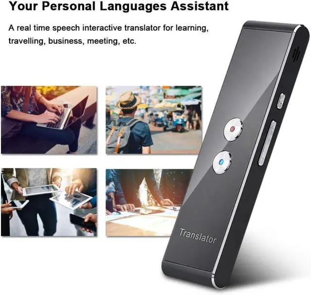 Alt view image 4 of 5 - T8 Voice Translator 40 Languages Multi Languages Instant Translate Mini Wireless 2 Way Real Time Translator Bluetooth