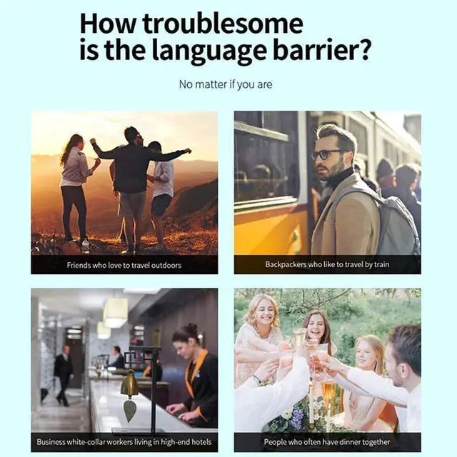 Alt view image 4 of 7 - Portable Language Translator Device,Two Way Instant Voice Translator Support 75 Languageswith Camera Translation for Travelling Abroad Learning Shopping Business Chat Needed Efficency Needed (White)