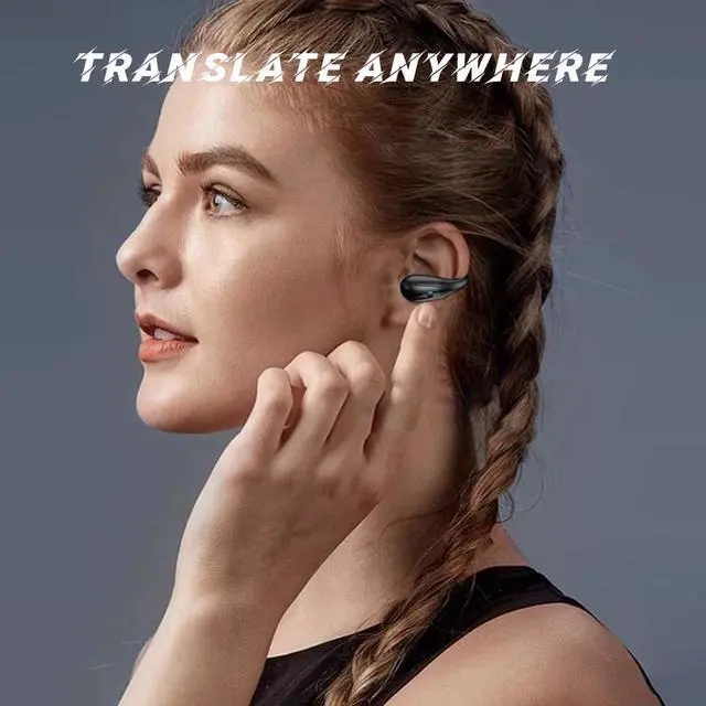 Alt view image 3 of 7 - Real Time Translation Headset, Language Translation Headset Supports 144 Languages for iOS and Android for Travel and Business(White)