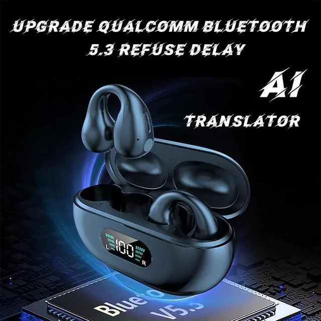 Alt view image 6 of 7 - Real Time Translation Headset, Language Translation Headset Supports 144 Languages for iOS and Android for Travel and Business(White)