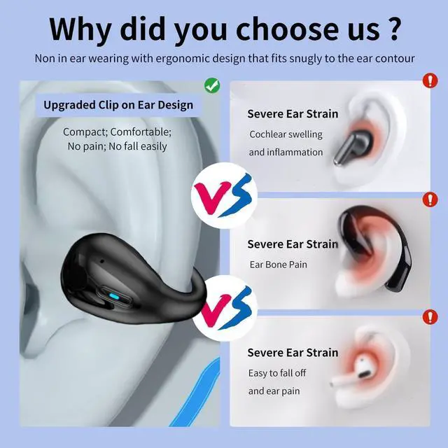 Alt view image 7 of 7 - Real Time Translation Headset, Language Translation Headset Supports 144 Languages for iOS and Android for Travel and Business(White)