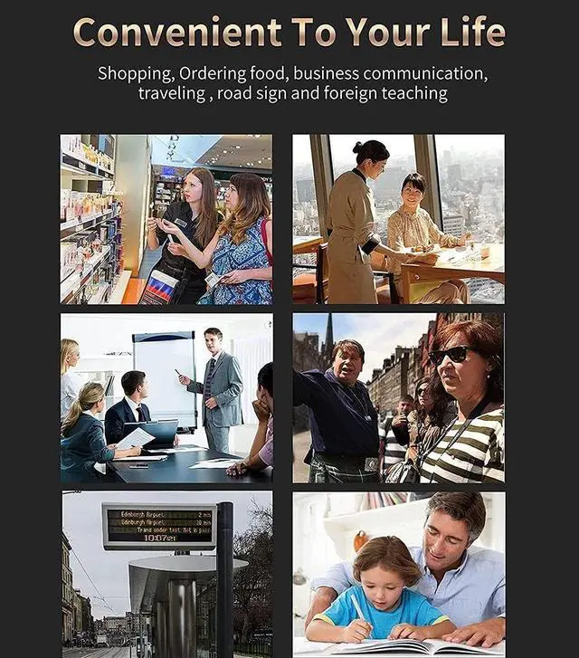 Alt view image 4 of 7 - Scan Dictionary Pen Language Translator 3.5 inch Sn Translation Reading Pen Photo Voice Translation Pen Offline WiFi 116 Languages Translator Device Needed Hopeful charitable Chaser of Light