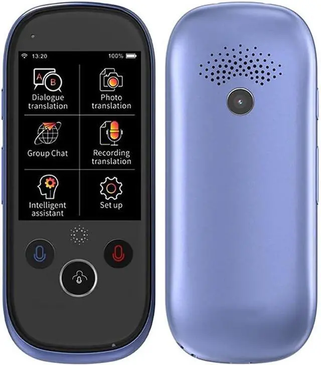 Main image of K1 Pro Smart Voice Translator Device with 2.4 Inch Touchscreen WiFi/Hotspot Connection/Offline Support 77 Languages (Color : Blue) (Blue) Vision (Blue)