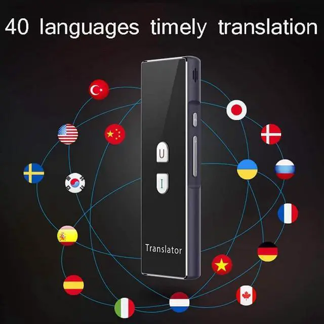 Alt view image 7 of 7 - Language Translator, Smart Instant Voice Translator Device, with 40 Languages Two-Way Real-Time, for Travel Abroad Learning Shopping Business Chat Recording Translations Decoration charitable Chaser