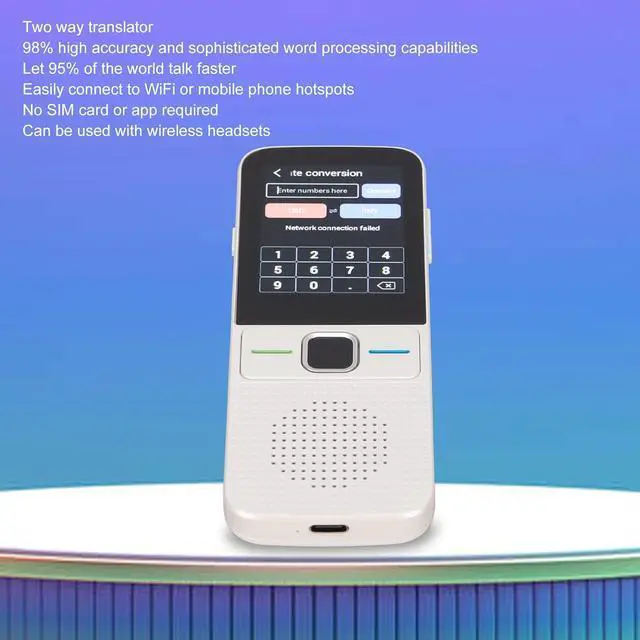 Alt view image 7 of 7 - Portable Language Translator Device,138 Languages & 14 Offline Languages & 44 Languages Image Translation,2.4 inch Touchscreen,Two Way Translator(Black) Vision (White)