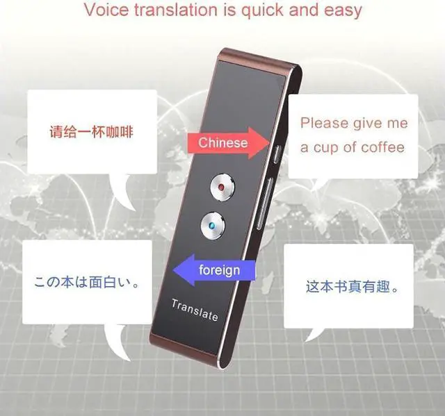 Alt view image 3 of 7 - Smart Instant Language Translator Device - Electronic Language Translator Device, Classic Language Translator Device, Voice Photo Translation, Instant Language Voice Translator Device Efficency Lucky