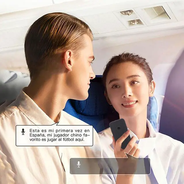 Alt view image 2 of 7 - Language Translator Device, 138 Languages Two Way Real Time Voice Translation Built in 1GB + 8GB Memory, Large Screen Pocket Translator Support Voice Text Photo Translation