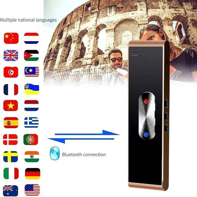 Alt view image 2 of 7 - Portable Language Translator Device - Instant Voice Translator Device Two Way, Real Time Voice Translator Device, Mobile Scanner Translator, Multilingual Language Translation Device happy gift St