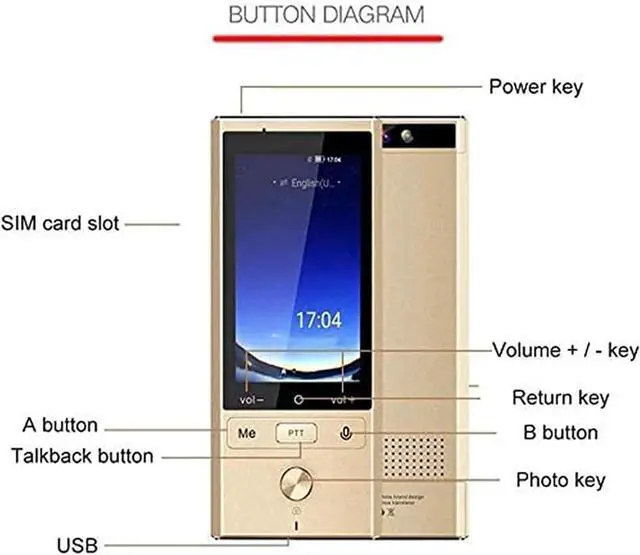 Alt view image 2 of 6 - Language Translator Device 75 Languages, Two Way Language Instant and Portable Voice Translator, Offline Translators Devices, Voice & Text & Photo Translation,Multi-Purpose Translator It's so kin