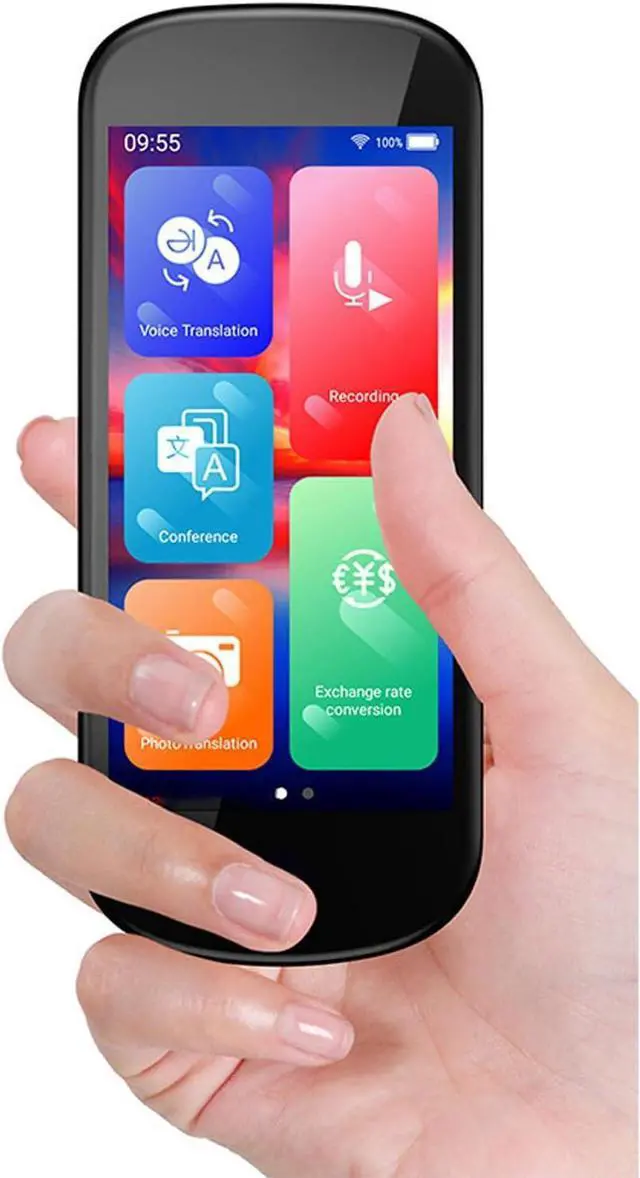 Alt view image 2 of 7 - RiToEasysports 137 Languages Offline Translator Device, Real Time 4.0 Inch Photo Voice Translator with Camera for Business Learning Travel