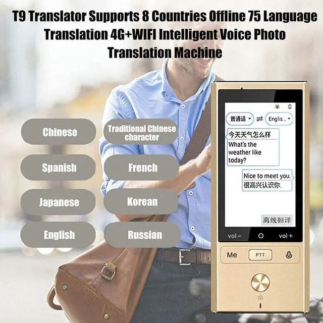 Alt view image 5 of 6 - Language Translator Device 75 Languages, Two Way Language Instant and Portable Voice Translator, Offline Translators Devices, Voice & Text & Photo Translation,Multi-Purpose Translator It's so kin
