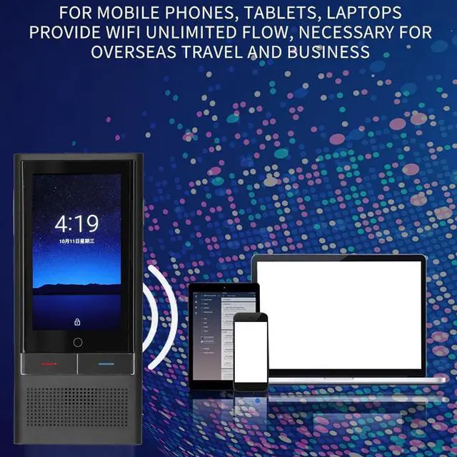 Alt view image 3 of 7 - Language Translator Device, Voice Translator Electronic Foreign Language Translators Traductor with 142 Online 19 Offline Languages Support Photo Recording for Travel Business