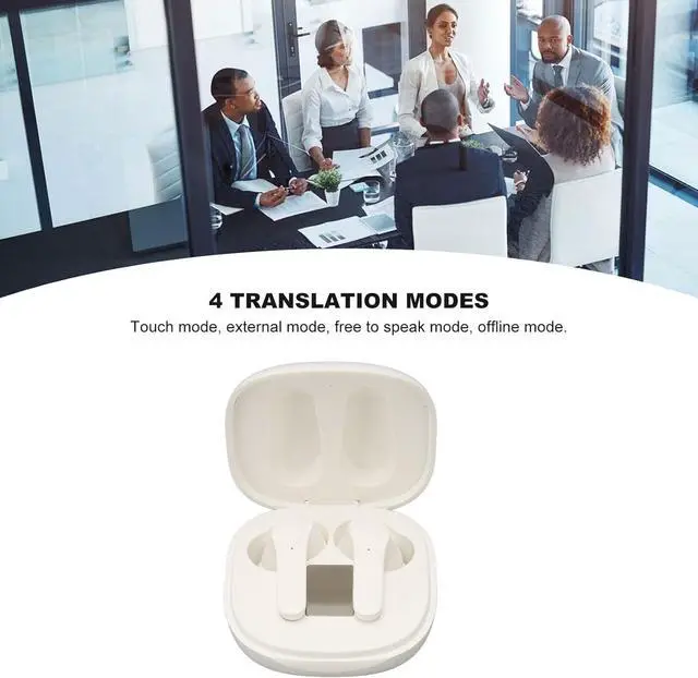 Alt view image 5 of 7 - Language Translator Earbuds, Translator Device 74 Languages 70 Accents Online, Voice Language Translator with Bluetooth & APP for Business Travel Learn