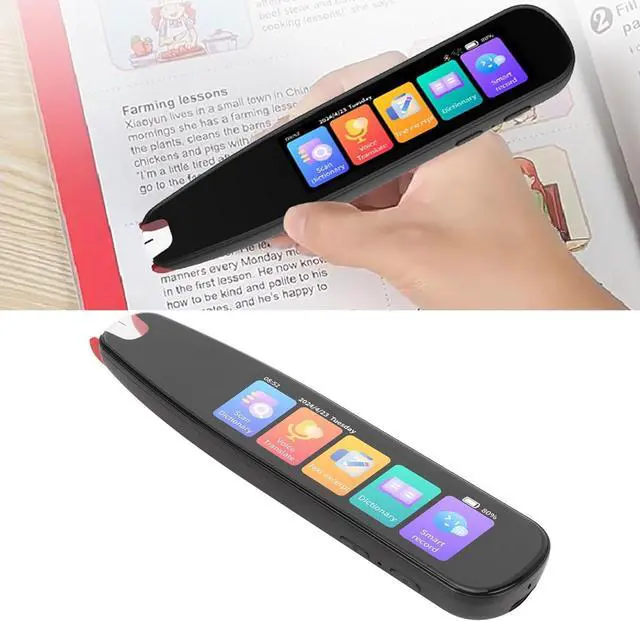 Alt view image 4 of 7 - Translation Scanning Pen, Translator Pen, 135 Languages Voice Translation, 10 Languages Offline Scanning Translation, Smart Text to Speech Device with 4 Inch Touch Screen