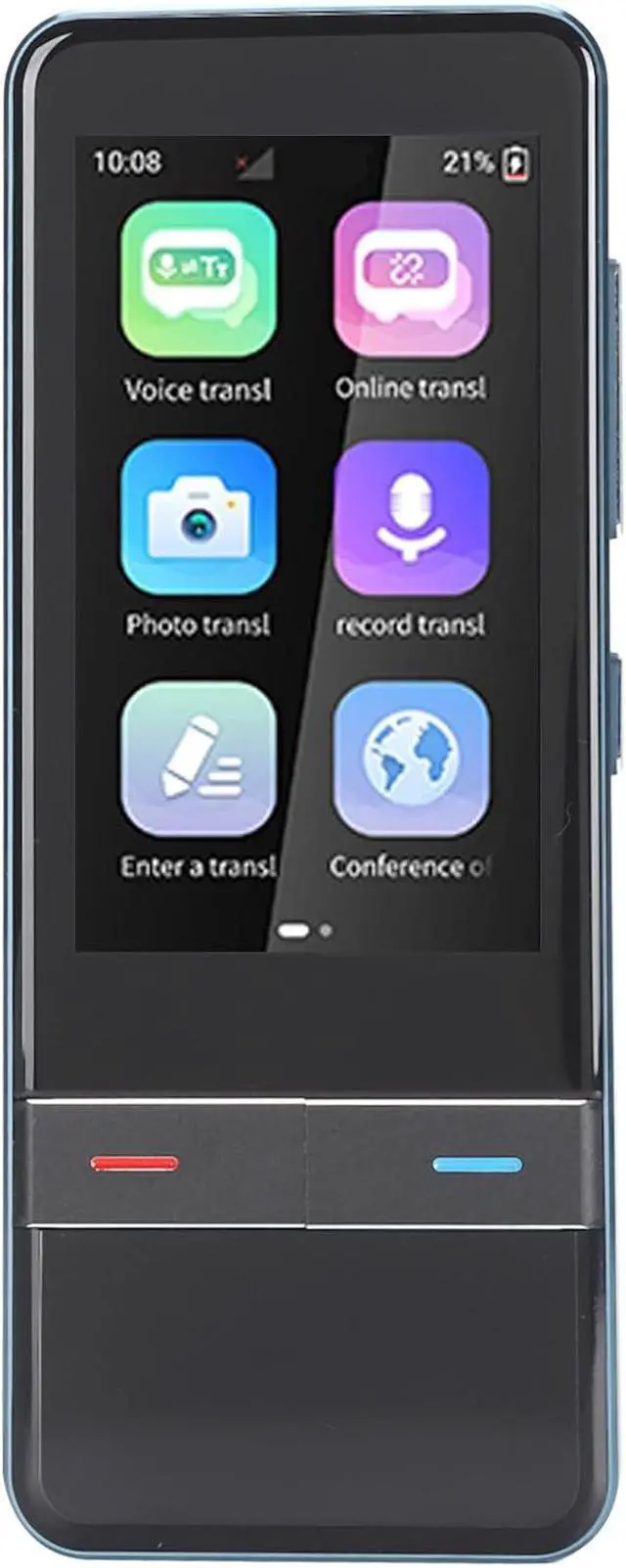 Alt view image 2 of 7 - AI Voice Translator, 139 Languages Online Translation Language Translator Device Real Time 3.0inch Touchscreen HD Noise Reduction for Study