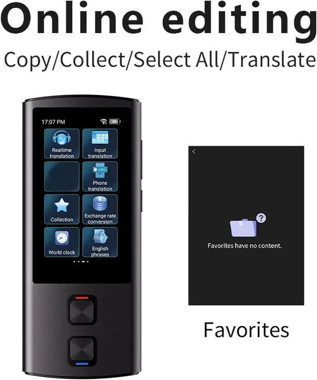 Alt view image 3 of 7 - Language Translator Device 138 Online 17 Offline Languages 1G Plus 16G Smart Translation Device Support Photo Recording Translation Device for Business Learning Travel