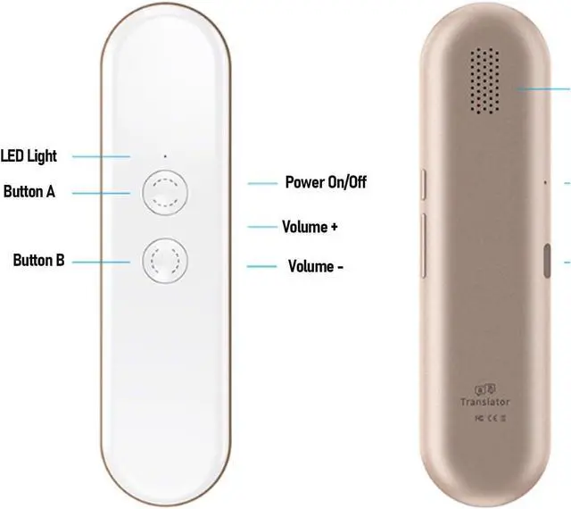 Alt view image 2 of 7 - Language Translator Device, 144 Languages Two Way Real Time Voice Translation AI Language Translator for Travel Business Learning