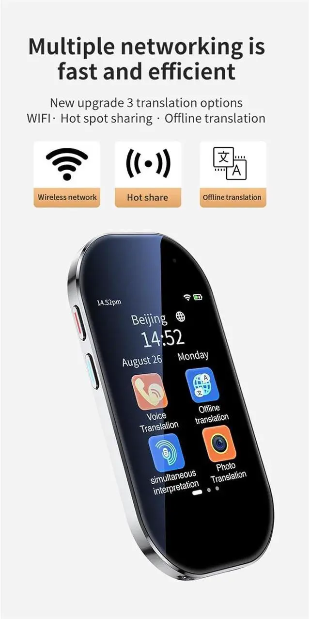 Alt view image 4 of 6 - Scan Reader Pen, Portable D6 Cantonese Smart Translator Photo/Offline/Online Realtime Translation 144 Language Bidirectional Translation Device for Dyslexia, Elderly, Kids, Students