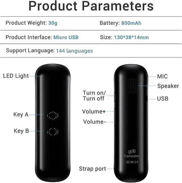 Alt view image 6 of 6 - Scan Reader Pen, G6/G5 137Languages Translator Bluetooth Smart Instant Voice Text APP Photograph Translaty Language Learning Travel Businesses for Dyslexia, Elderly, Kids, Students