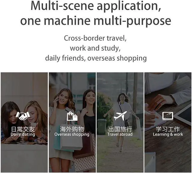 Alt view image 2 of 7 - PortableRealTimeTranslation-LanguagesPocketTranslator,LanguageTranslatingDevice,PortableForeignLanguageRealTimeWayTranslations,LightweightPortableScanningTranslator Marriage Fashionable