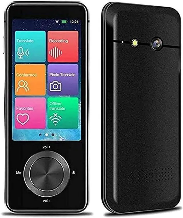 Main image of Language Translator Device,107 Languages Mini Smart Voice Translator, 12 Languages Offline Translator WiFi/Hotspot 43 Country Photo translations Touch Screen P Translator,