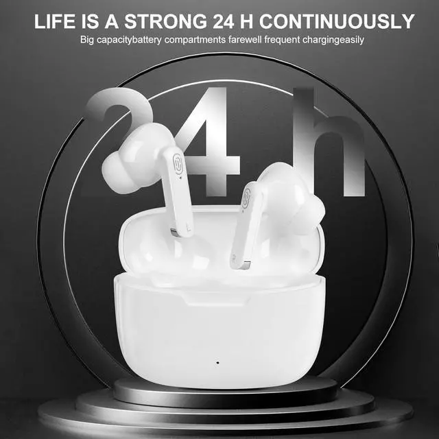 Alt view image 3 of 6 - AI Language Translation Earbuds Real-Time, 144 Languages & Accents, Audifonos Traductores Inglés Español, Compatible with iOS & Android, Ideal for Travel, Business, Learning (White)