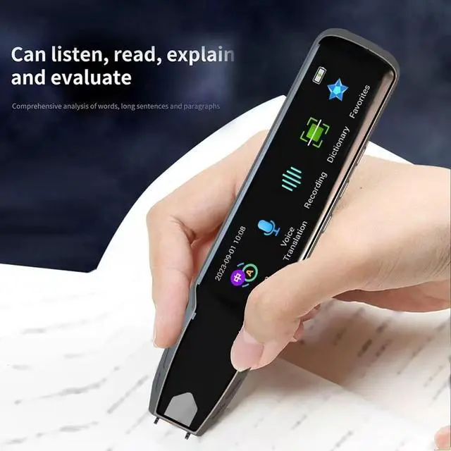 Alt view image 2 of 7 - Wi Fi Scan Translator Pen, 3.69in Screen Scan Reader Pen Built in Dictionaries & Recording Function, Text Excerpt Scanning and Input, 2 Way Voice Translator Smart Pen