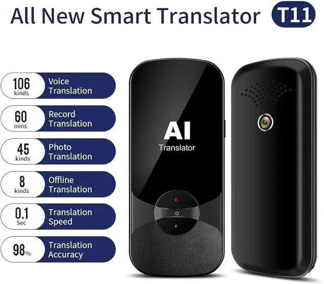 Alt view image 6 of 7 - Scan Reader Pen, Language Translator Device, Two-Way Instant Voice Translator for 108 Languages, Real-Time Translation Device with Online Offline for Dyslexia, Elderly, Kids, Students