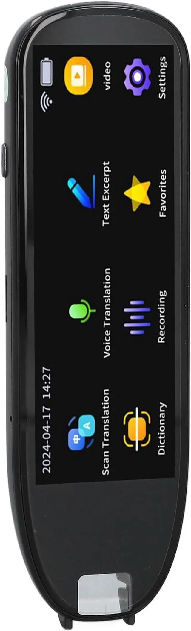 Alt view image 6 of 7 - Scan Reader Pen, 112 Languages Smart Scan Translator Pen, Ultra Big Screen Reading Pen Offline Online Language Translator Device, Officeelectronics