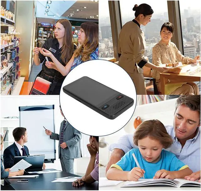 Alt view image 3 of 7 - Smart Mini Voice Translator,137 Languages Portable Instant Translator,Language Translator Device with 3.5 Inch and Camera
