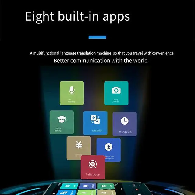 Alt view image 2 of 7 - Language Translator Portable Instant Translator Device - Portable Languages Two Way Instant Voice Translator, Portable Two Way Voice Interpreter, Portable Foreign Language Translators Device Effi
