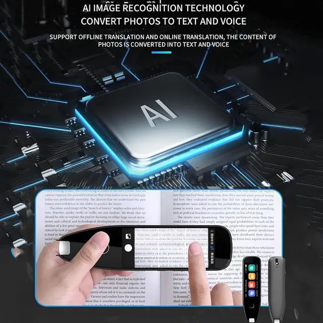 Alt view image 6 of 7 - Portable Real Time Translation - Languages Pocket Translator, Portable Foreign Language Real Time Way Translations, Language Translating Device, Lightweight Portable Scanning Translator Efficency