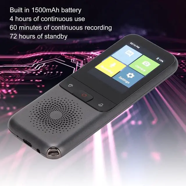 Alt view image 4 of 7 - Language Translator Device, Two Way Real-Time Voice Translation Offline Online Voice Photo Translation Photo Instant Translation for Travel Business