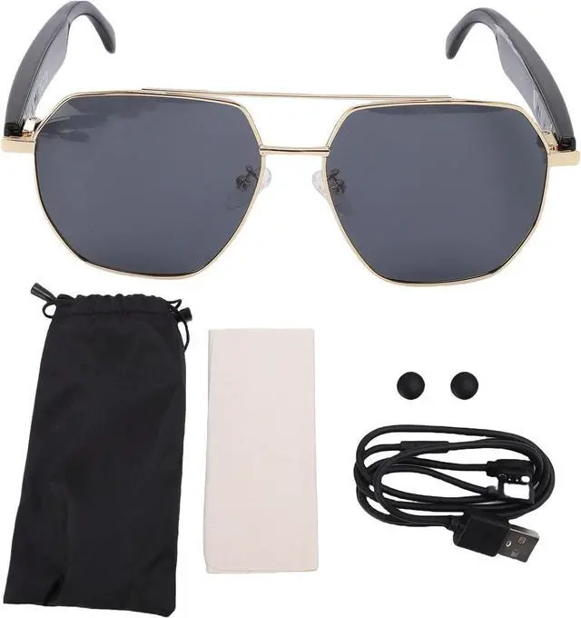 Alt view image 6 of 7 - AI Translation Glasses Real Time 163 Language Translator with Longlasting Battery IP67 for Business Travel Calling Music Playback