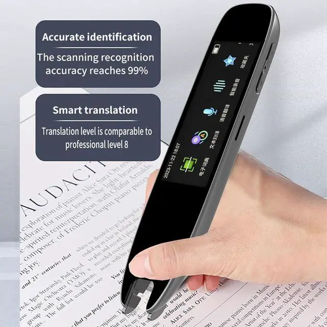 Alt view image 5 of 7 - FLEXMAN Scanning Translation Pen, 55 Languages Online Scanning Translation HD Double Microphones Builtin Dictionary Portable Speech Reader Pen for Multilingual Language Learners