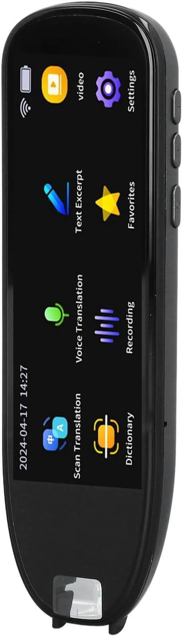 Alt view image 4 of 7 - Scan Reader Pen, 112 Languages Smart Scan Translator Pen, Ultra Big Screen Reading Pen Offline Online Language Translator Device, Officeelectronics