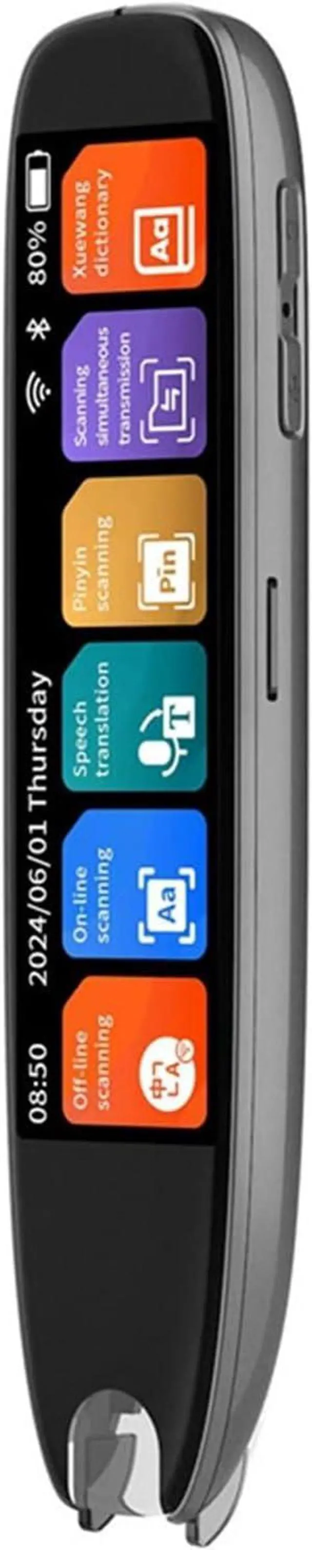 Main image of Scan Reader Pen, S65 Translation Pen Real Time ligent Text Scanning Point Reading Learning Smart Voice Translator Device Recording Pen for Dyslexia, Elderly, Kids, Students