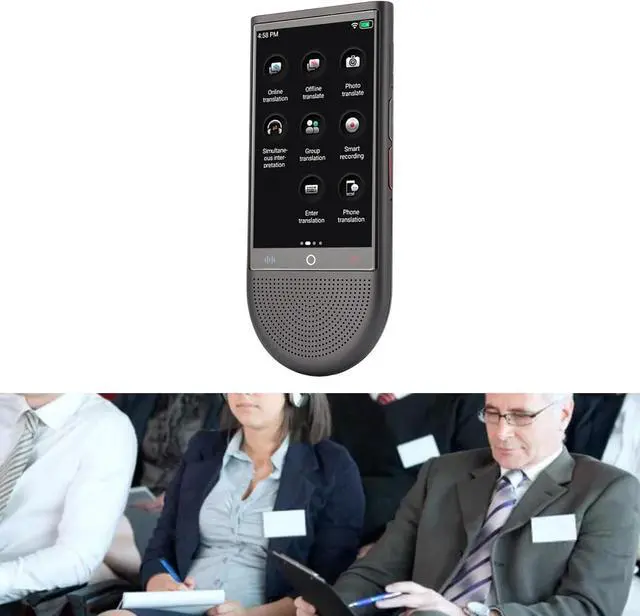 Alt view image 5 of 7 - Language Translator Device, Real Time 2 Way Language Translator with 138 Languages, Accurate Voice/Photo/Word/Offline, Translation, for Business, Learning, Travel