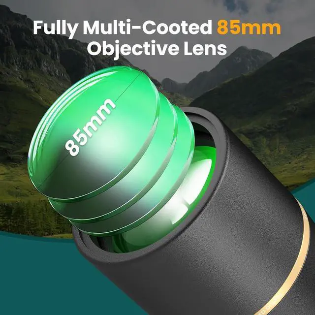 Alt view image 3 of 6 - Spotting Scope 25-75x85 HD with Phone Adapter, Tripod & Carrying Bag -Fully Multi-Coated Optics,BAK4 High Definition Waterproof Spotter Scope for Birding, Hunting, Astronomy, Outdoor Observation,Black