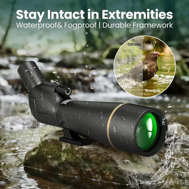 Alt view image 5 of 6 - Spotting Scope 25-75x85 HD with Phone Adapter, Tripod & Carrying Bag -Fully Multi-Coated Optics,BAK4 High Definition Waterproof Spotter Scope for Birding, Hunting, Astronomy, Outdoor Observation,Black