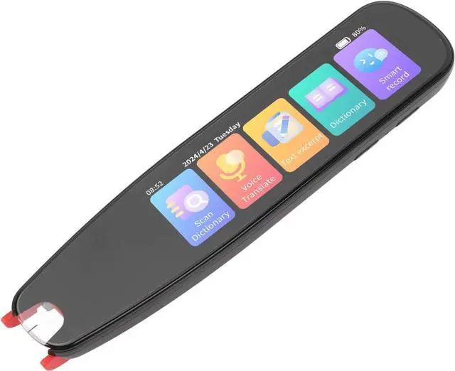 Alt view image 2 of 7 - Scan Translator Pen, 2 Way Instant Voice Translation Pen with 135 Language, Offline OCR Digital Reading Pen, 4 Inch Touchscreen Text to Speech Reader Pen for Learning Meetings