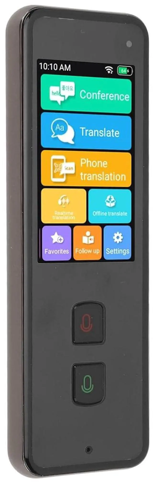 Alt view image 2 of 7 - ZJchao Ai Translator, Voice Translator 2.45in Touch Screen 138 Online 15 Offline Languages with 1GB 8GB Memory Photo Sound Translation Two Way Real Time Language Translator Language