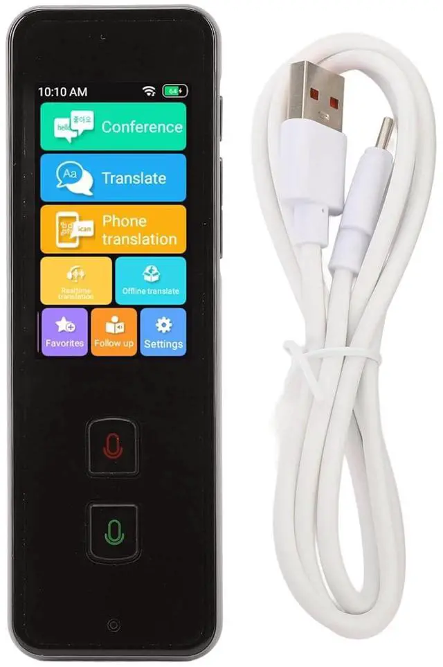 Alt view image 5 of 7 - ZJchao Ai Translator, Voice Translator 2.45in Touch Screen 138 Online 15 Offline Languages with 1GB 8GB Memory Photo Sound Translation Two Way Real Time Language Translator Language