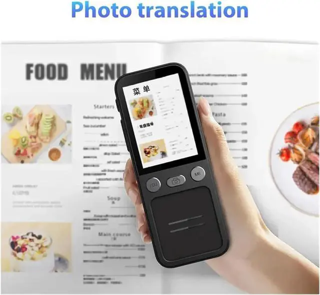 Alt view image 7 of 7 - T16 AI Voice Real Time Translator Machine 138 Multi Online Languages Voice-Record 3.1 Inch Big Screen Portable Offline Tradutor
