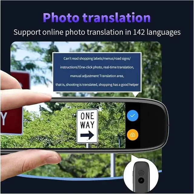 Alt view image 4 of 7 - S65 Pro Smart Translation Pen 142Languages WiFi Photo Scan Voice Translator Portable International Business Translation Tool