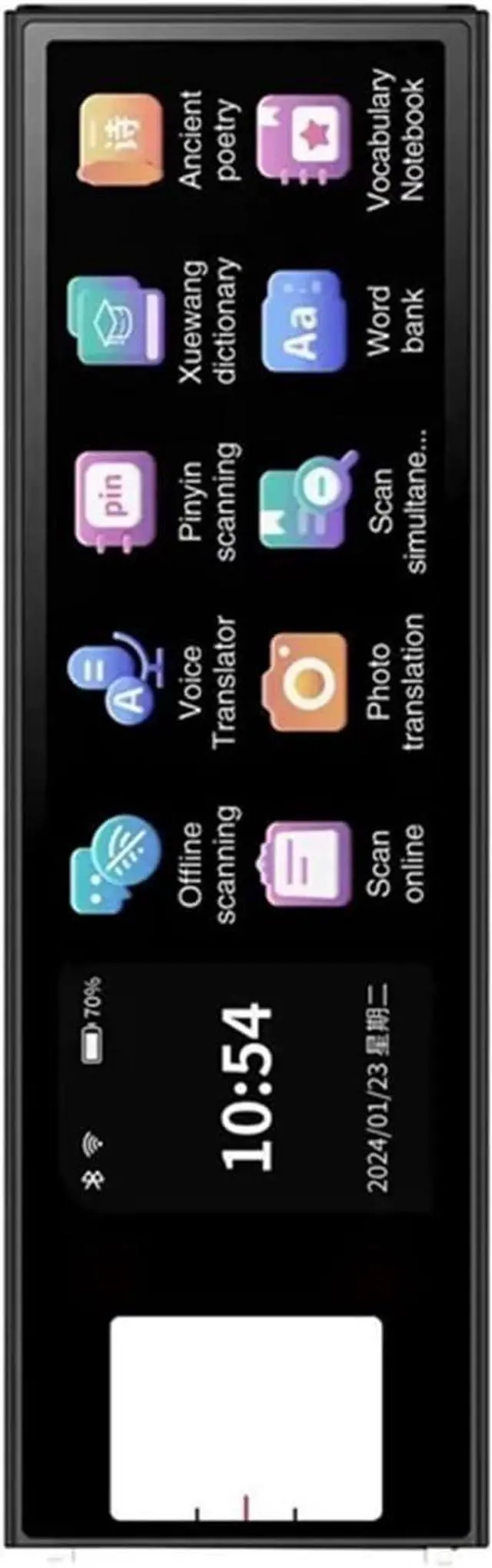 Alt view image 2 of 7 - Portable S90 Translation Pen Real Time Intelligent Text Scanning Point Reading Learning Smart Voice Translator Device