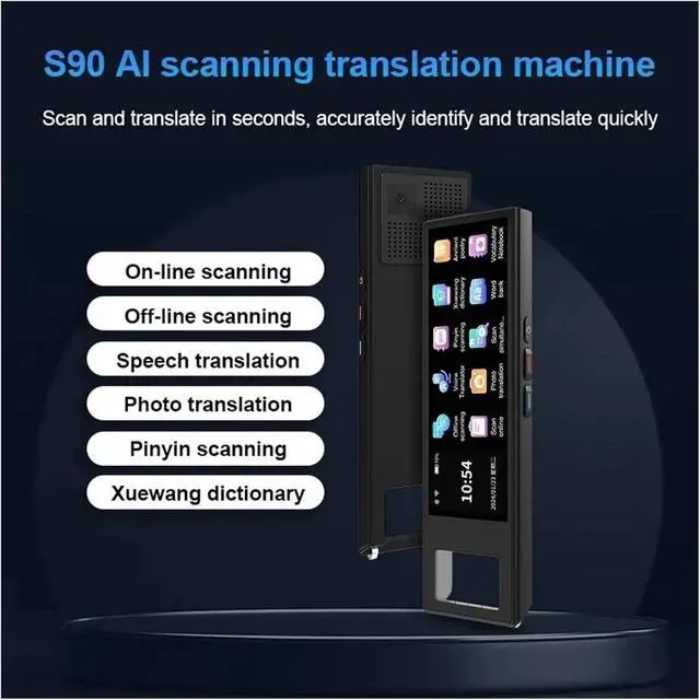 Alt view image 7 of 7 - Portable S90 Translation Pen Real Time Intelligent Text Scanning Point Reading Learning Smart Voice Translator Device