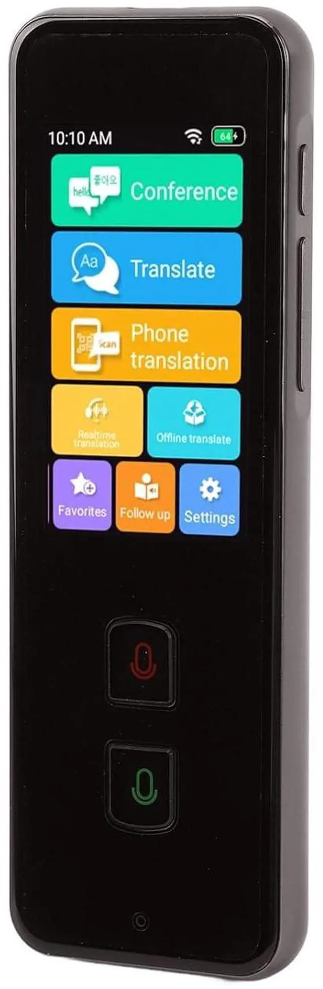 Alt view image 4 of 7 - ZJchao Ai Translator, Voice Translator 2.45in Touch Screen 138 Online 15 Offline Languages with 1GB 8GB Memory Photo Sound Translation Two Way Real Time Language Translator Language