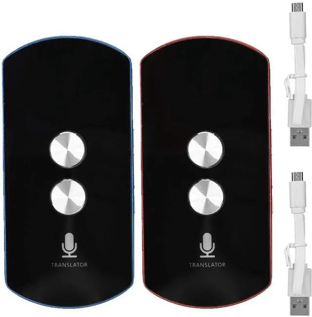 Alt view image 5 of 7 - Language Voice Translator, Instant Voice Converter Two-Way WiFi 42 Languages 2.4 Inch Bluetooth Language Translation Equipment for Travel Business Learning Shopping,Blue Needed Efficency Needed